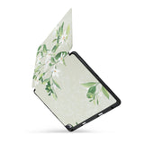 personalized iPad case with pencil holder and Marble design