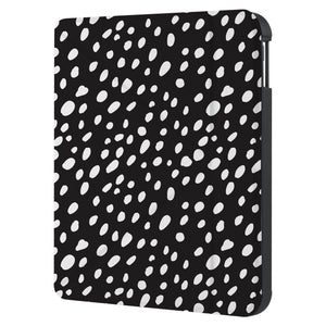 swap front and back view of personalized KOBO case and Polka Dot design