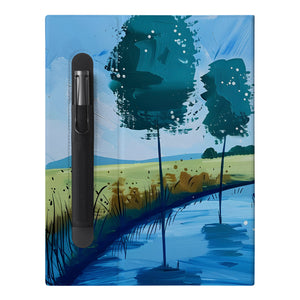 The Personalized VistaCase reMarkable Pen Holder Case with Abstract Painting design features a built-in Marker pen holder,