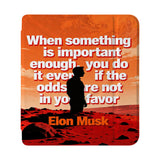 front view of personalized Kobo case with Elon Musk SpaceX design