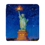 front view of personalized Kobo case with US Famous Attractions design