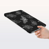 a hand is holding the Personalized Samsung Galaxy Tab Case with Animal Skeleton design