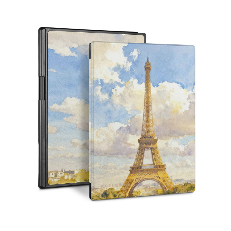 Vista Case reMarkable Folio case with France Famous Attractions Design perfect fit for easy and comfortable use. Durable & solid frame protecting the reMarkable 2 from drop and bump.