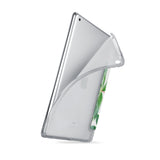 iPad SeeThru Casd with Flat Flower Design 