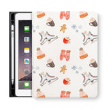 frontview of personalized iPad folio case with 4 design