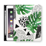 frontview of personalized iPad folio case with 2 design