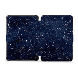 the whole front and back view of personalized kindle case paperwhite case with Galaxy Universe design